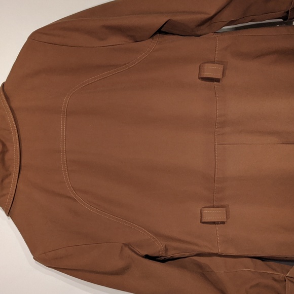 Vintage brown collared trench coat - Picture 3 of 10